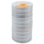 Beading Wire No 0.8M Silicon Plastic White Bwspwe