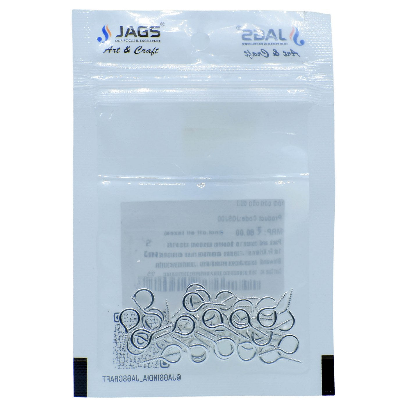 Jewellery Q-Hooks 10Gm Silver 1 Pcs Jqsj00