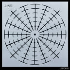 Jags Stencil Number Placement 8 Inch Jspcm-8
