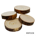 Round Wood Plate 2Cm To 3Cm .05Cm 4Pcs Set Rwp2Cm