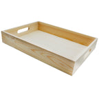 Wooden Decoupage Tray Square 2Pcs Set Wts1192