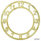 Acrylic Clock Frame Numerical Gold 8Inch Acfn800