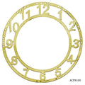 Acrylic Clock Frame Numerical Gold 10Inch Acfn100
