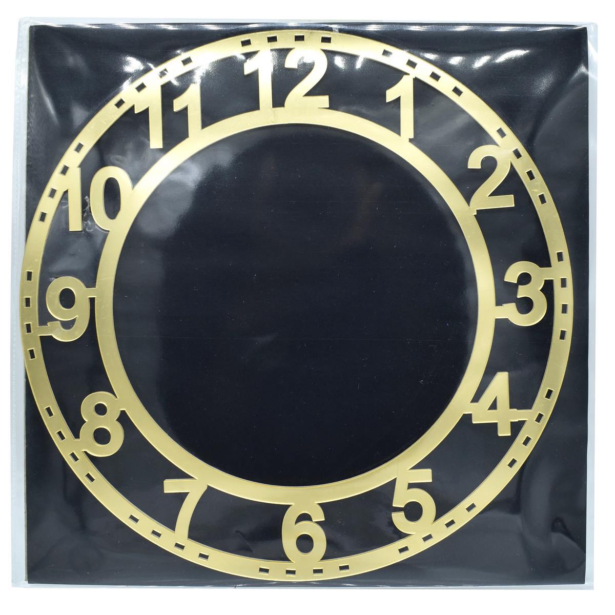 Acrylic Clock Frame Numerical Gold 10Inch Acfn100
