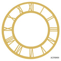 Acrylic Clock Frame Roman Nos Gold 8Inch Acfr800
