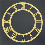 Acrylic Clock Frame Roman Nos Gold 8Inch Acfr800