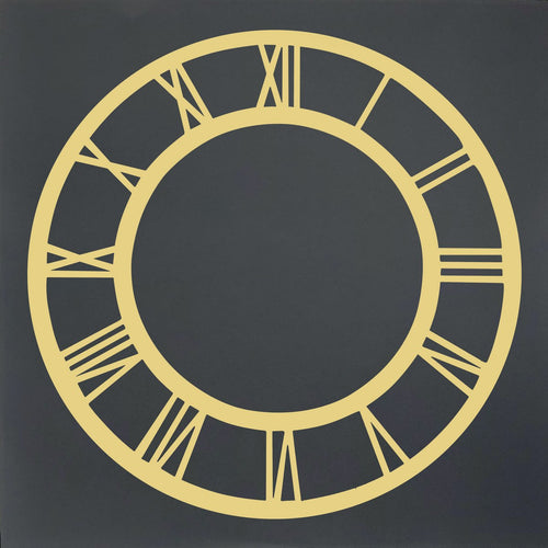 Acrylic Clock Frame Roman Nos Gold 8Inch Acfr800