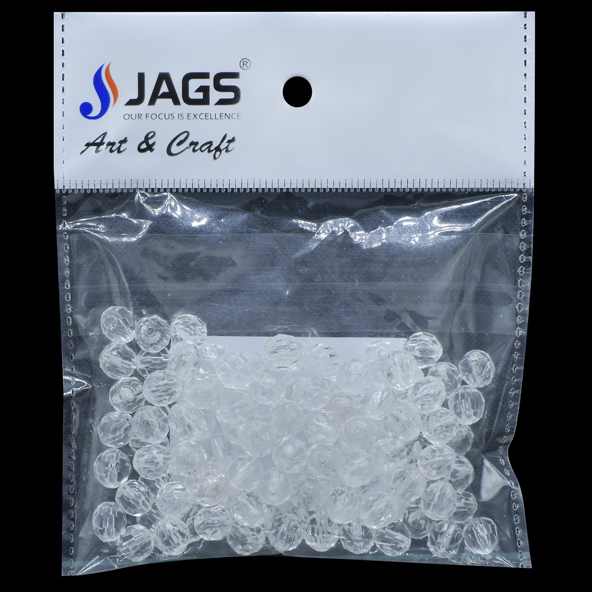 Jags Craft Crystal Beads 25Gm 8Mm Jccb01