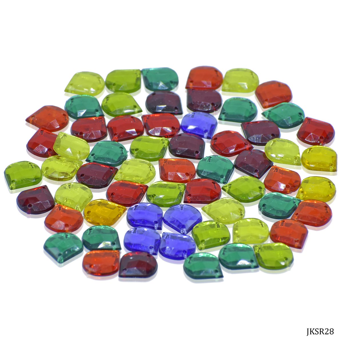 Jags Kundan Stone With Hole Drop 10Gms 10Mm Jksr28