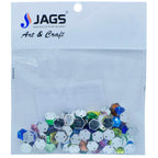 Jags Kundan Stone With Hole Hexagon 10Gms 8Mm Jksr22
