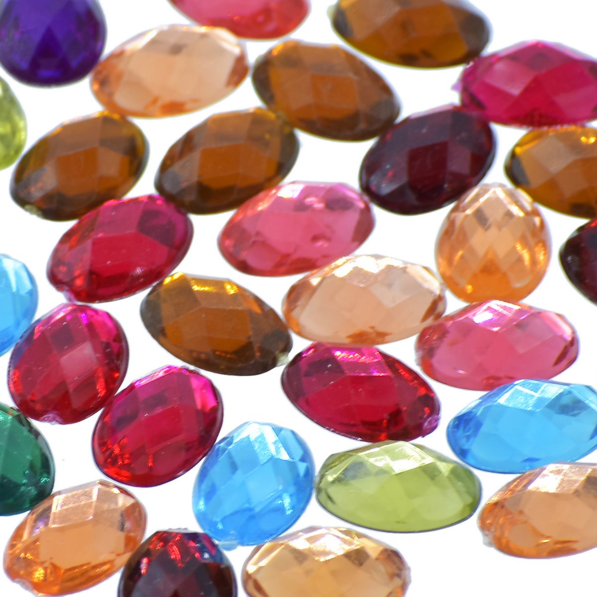 Jags Kundan Stone Oval Without Hole 10Gms 14X10Mm Jksr37