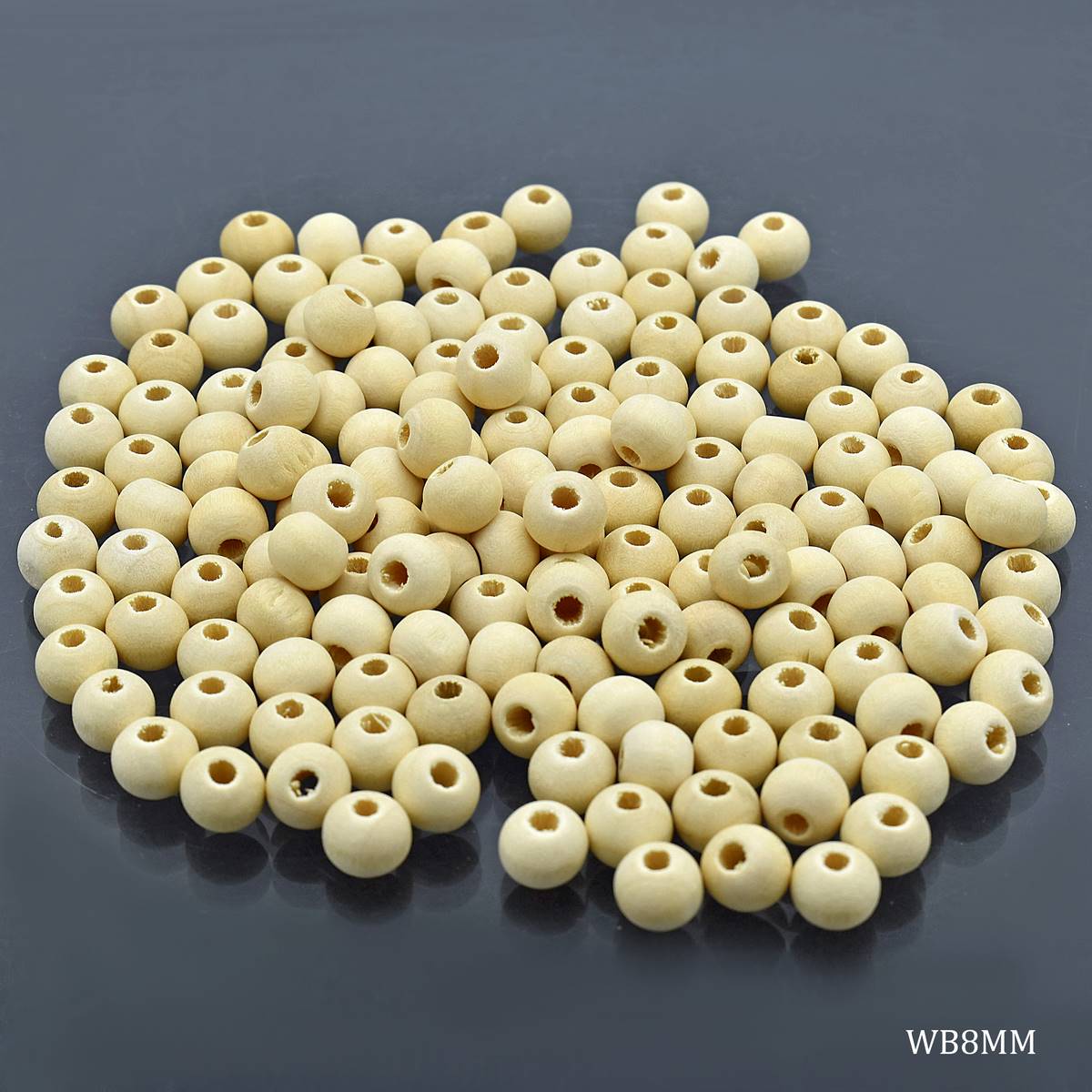 Jags Wooden Beads 8Mm 20Gm Wb8Mm