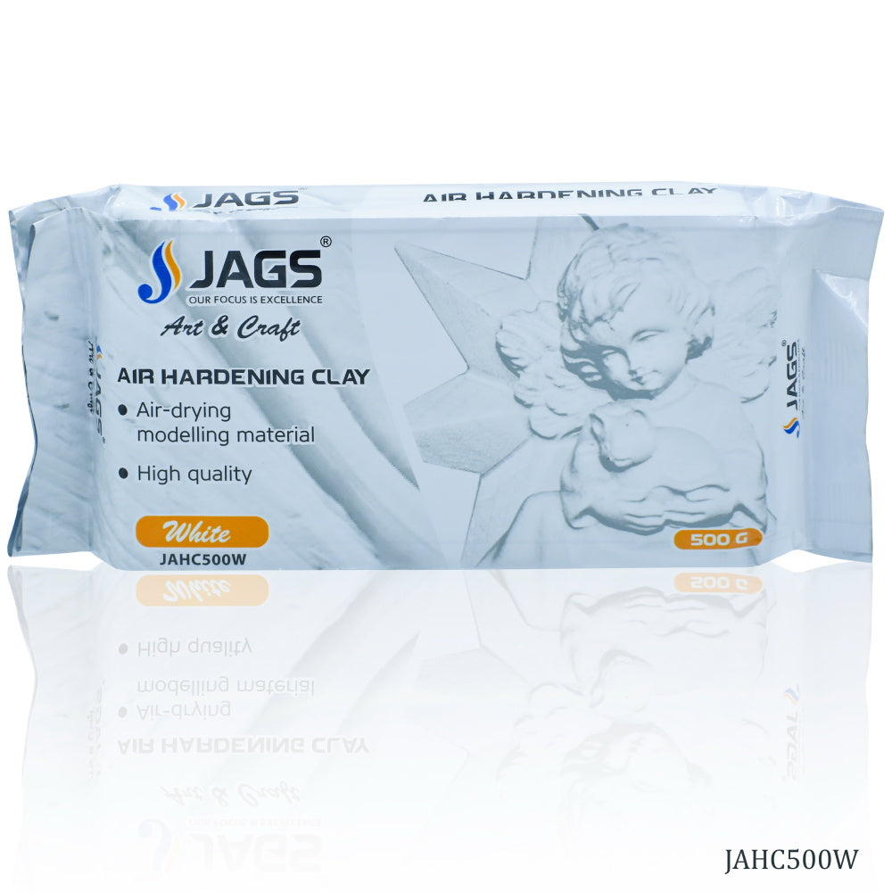 Jags Air Hardening Clay 500Grams White Jahc500W