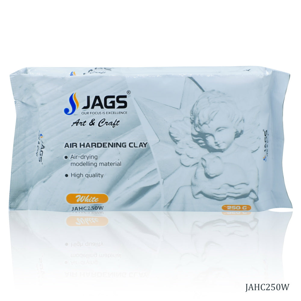 Jags Air Hardening Clay 250Grams White Jahc250W
