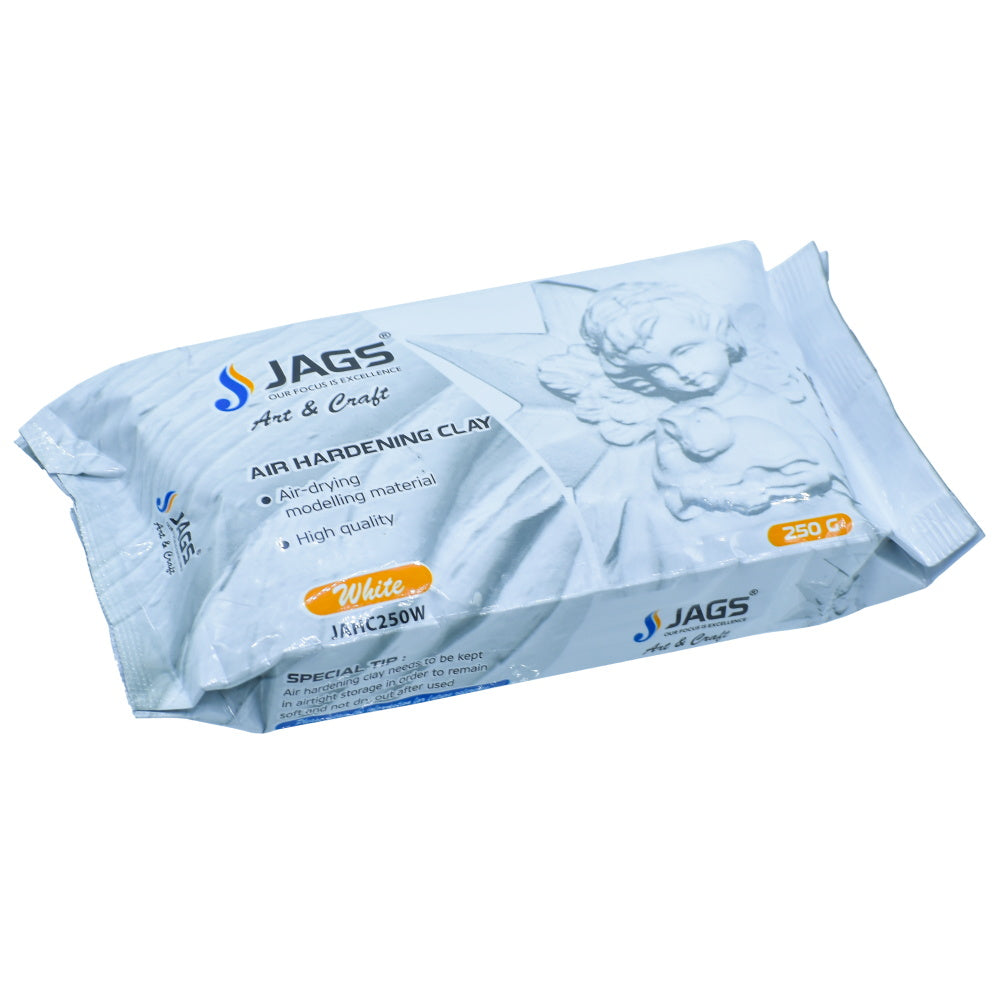 Jags Air Hardening Clay 250Grams White Jahc250W