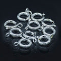 Jewellery Springring Hooks Big Silver Set Of 10Pcs Jshs01-S