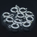 Jewellery Springring Hooks Big Silver Set Of 10Pcs Jshs01-S