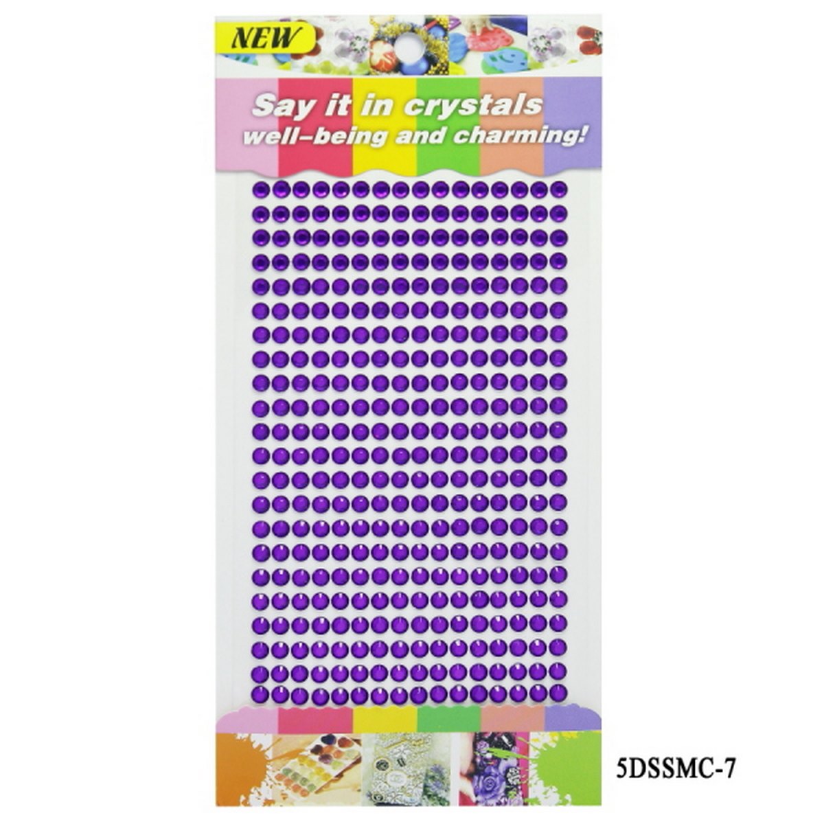 Sticker Diamond 5Mm 07 Purple 5Dssmc-7