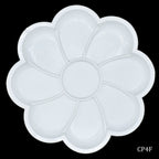 Colour Mixing Plate Round Flower Small Cp4F