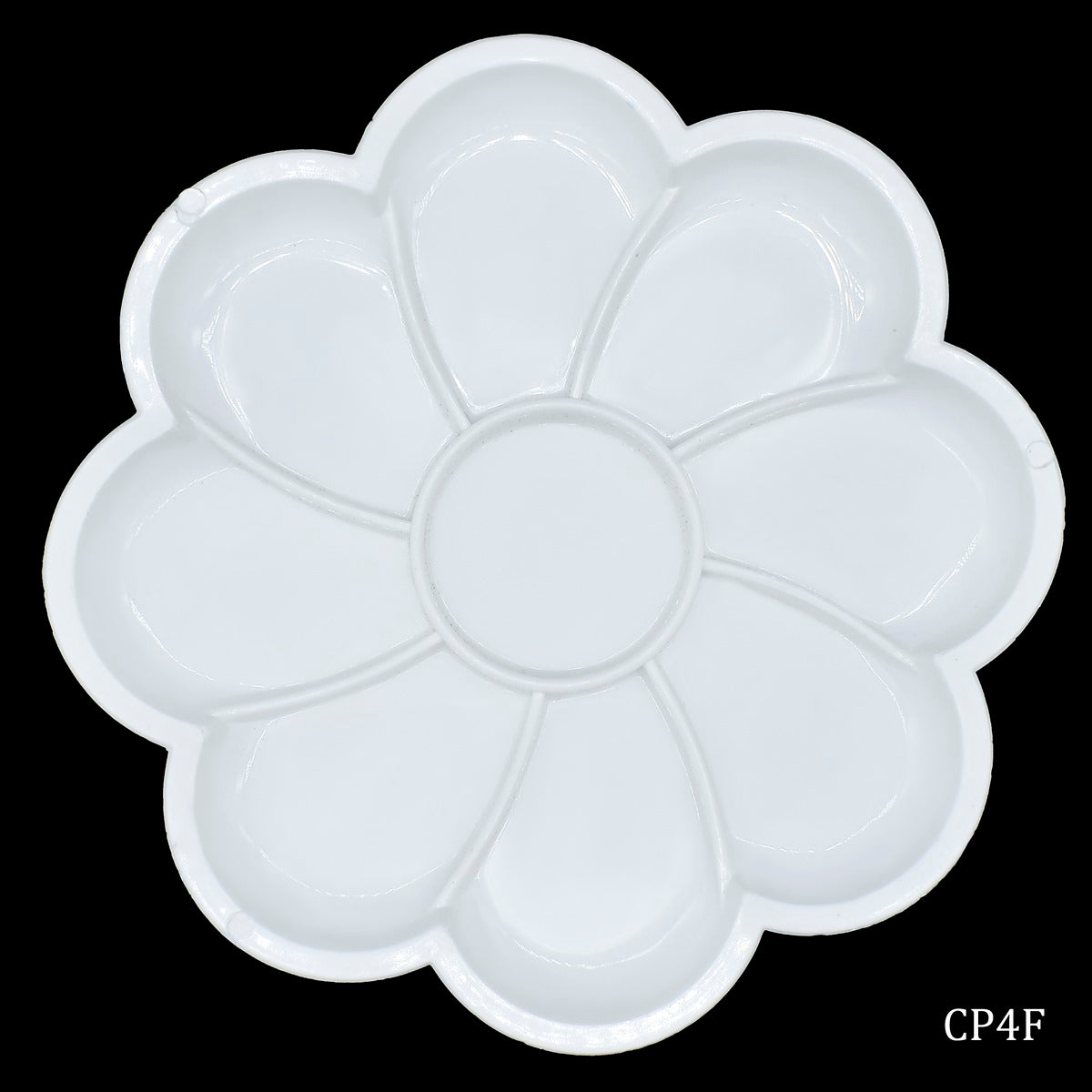 Colour Mixing Plate Round Flower Small Cp4F