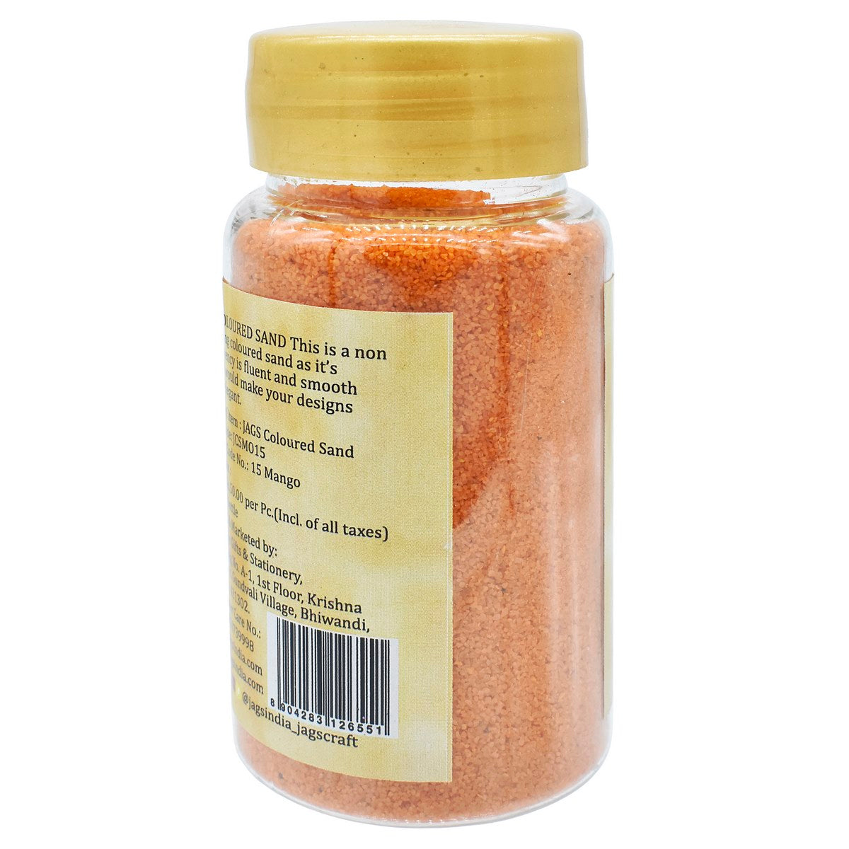 Jags Coloured Sand 160Gms Mango No 15 Jcsmo15