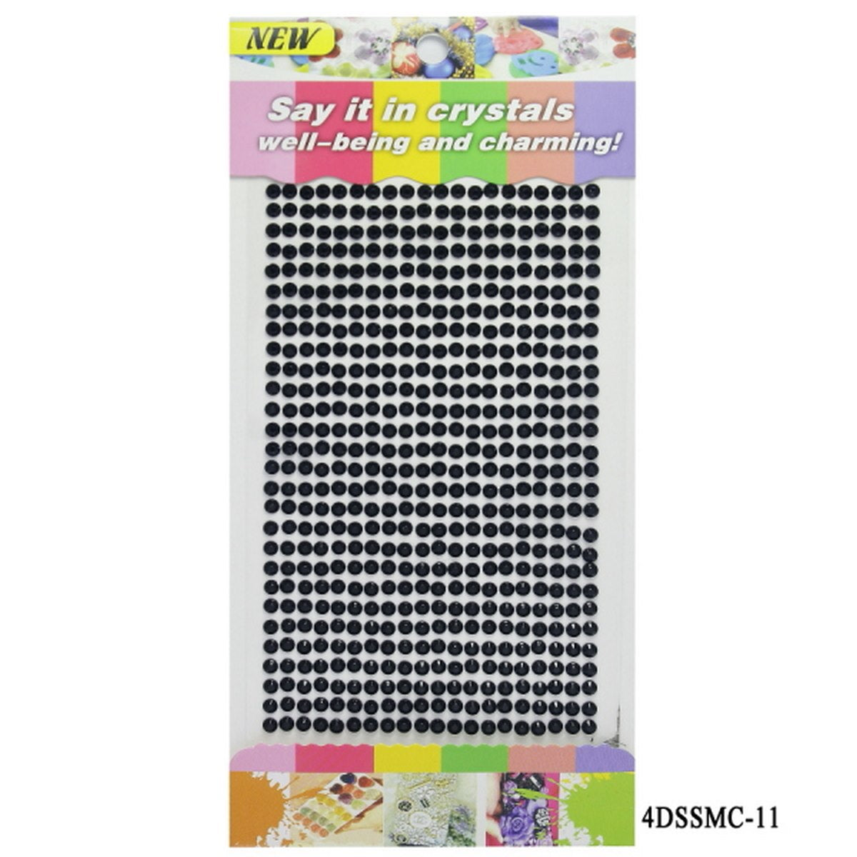Sticker Diamond 4Mm 11 Black 4Dssmc-11