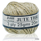 Jute Thread Natural 3 Ply 25Gms Setof16Pcs 20M Approx Jt3P00