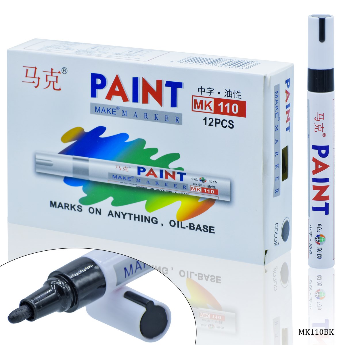 Acrylic Painter Marker Black Mk110Bk