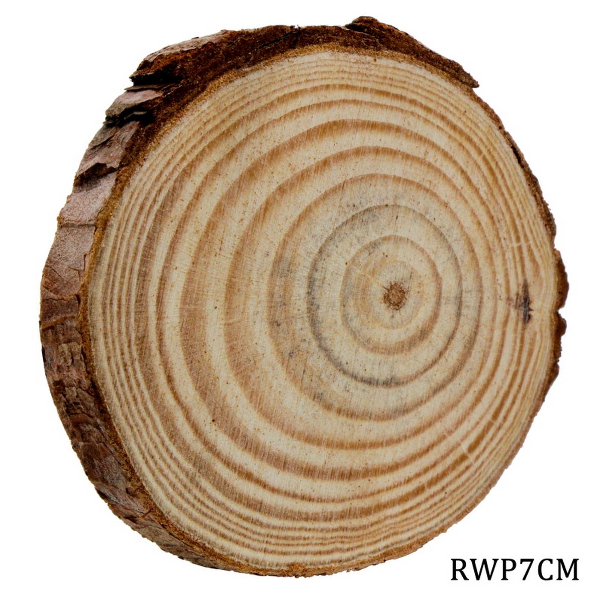 Round Wood Plate 6Cm To 7Cm 1Cm Rwp7Cm