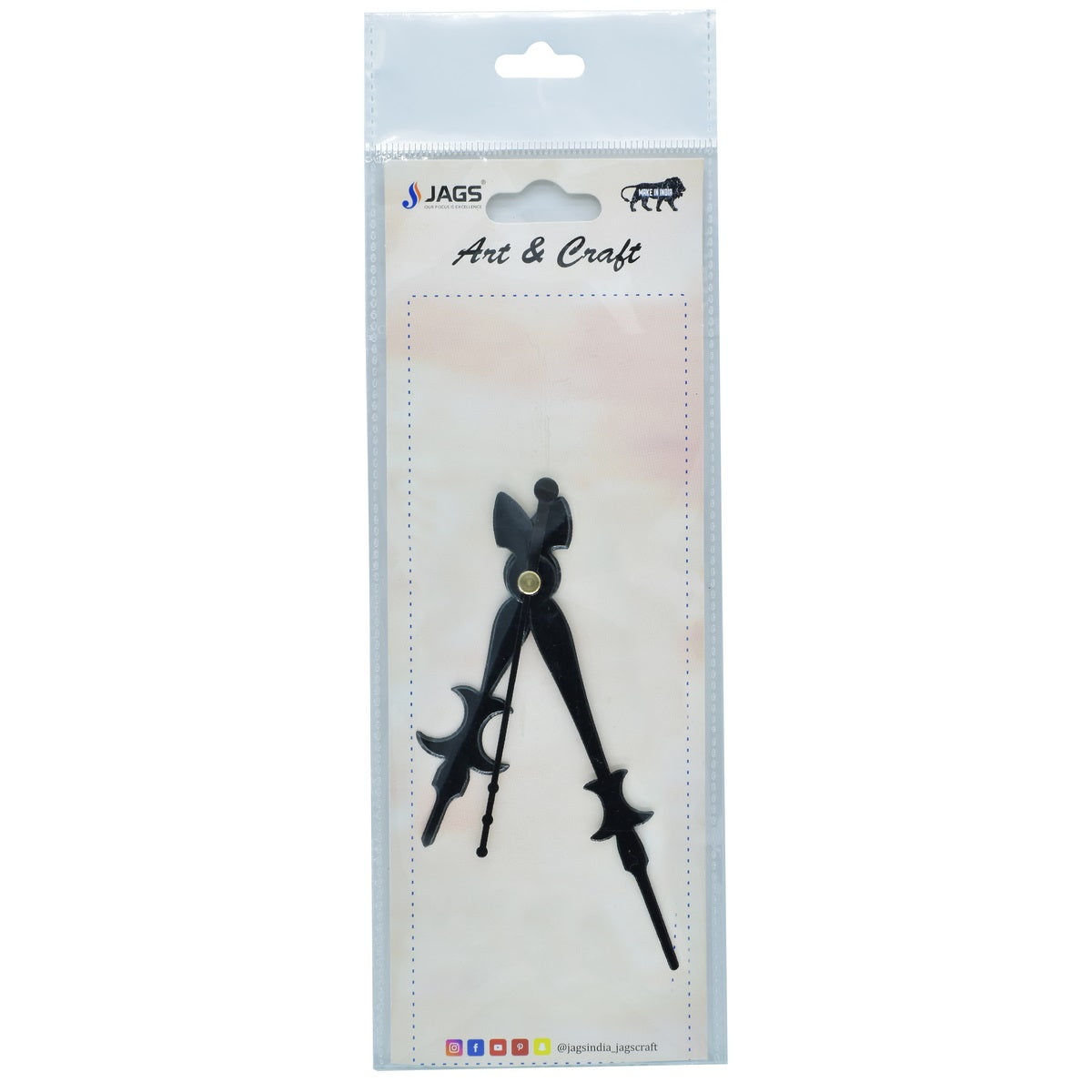 Clock Hands Set Medium Black Ch09Bk