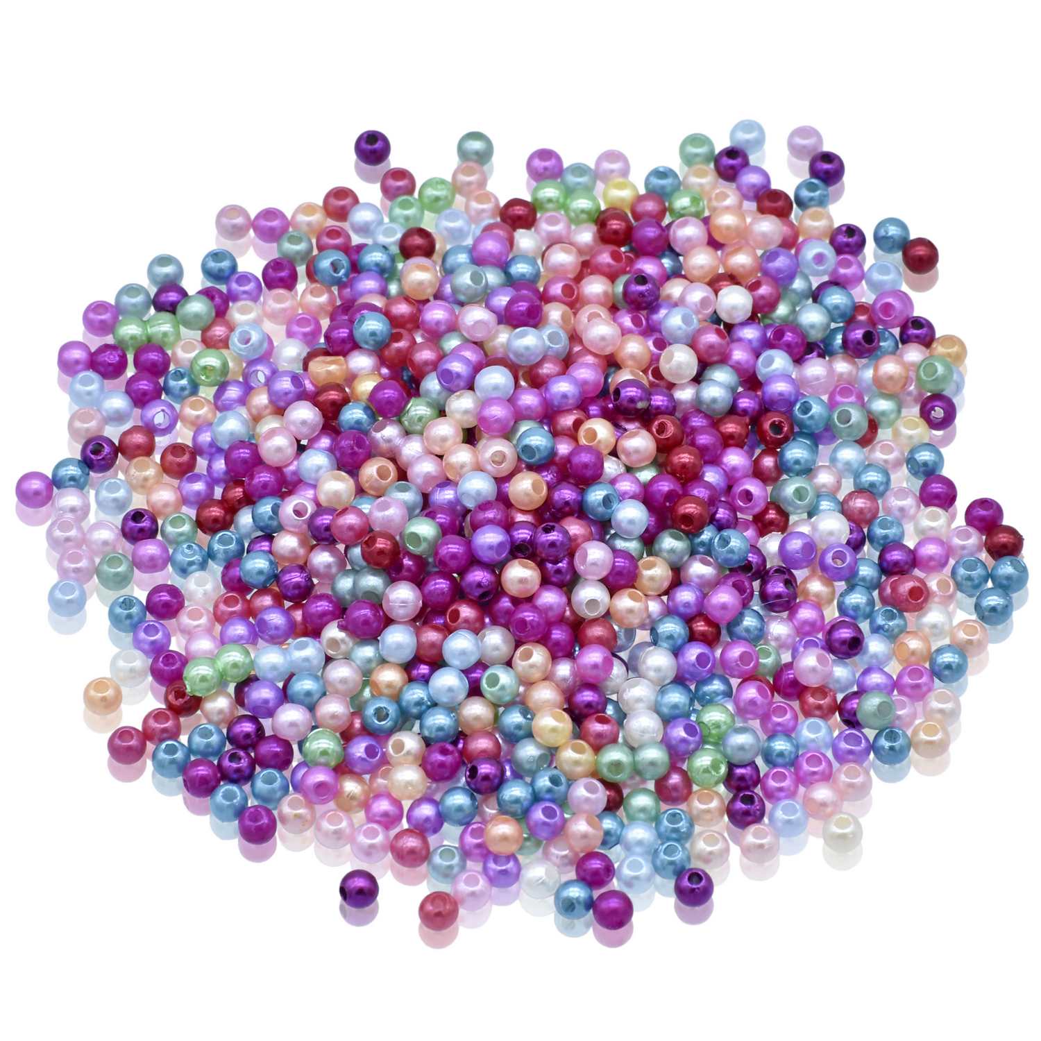 Jags Craft Beads Multi Colour 25Gm 4Mm Cpmc-1