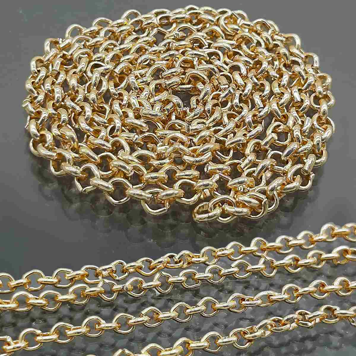 Imitation Jewellery Chain Gold 1 Pcs Big Ijcg00