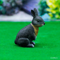 Miniature Model Rabbit Black 1Pcs C1396-5