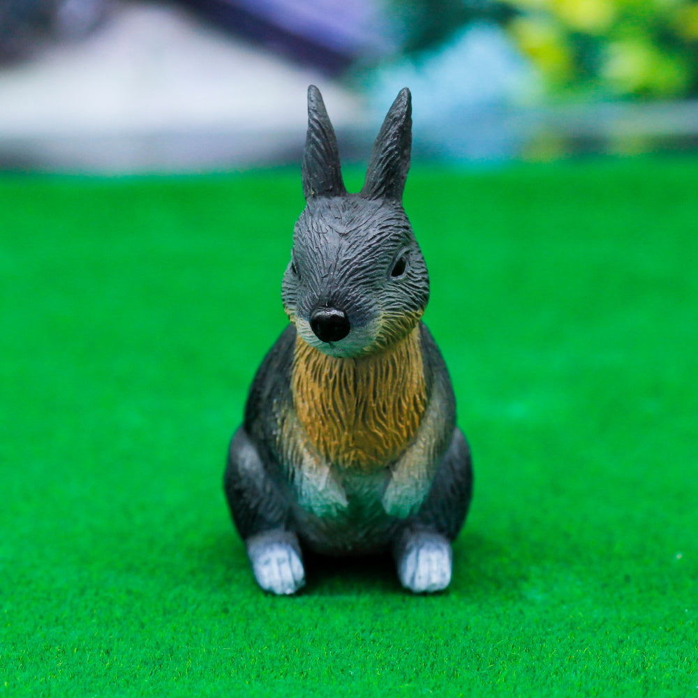 Miniature Model Rabbit Black 1Pcs C1396-5