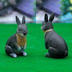 Miniature Model Rabbit Black 1Pcs C1396-5