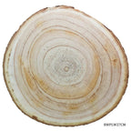 Round Wood Plate Light Weight 24Cm To 27Cm 2.5Cm Rwplw27Cm