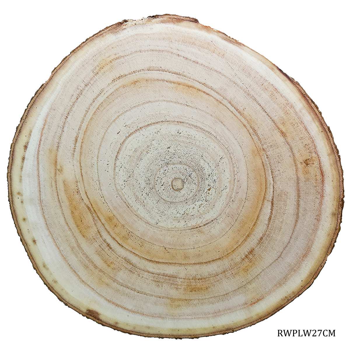 Round Wood Plate Light Weight 24Cm To 27Cm 2.5Cm Rwplw27Cm