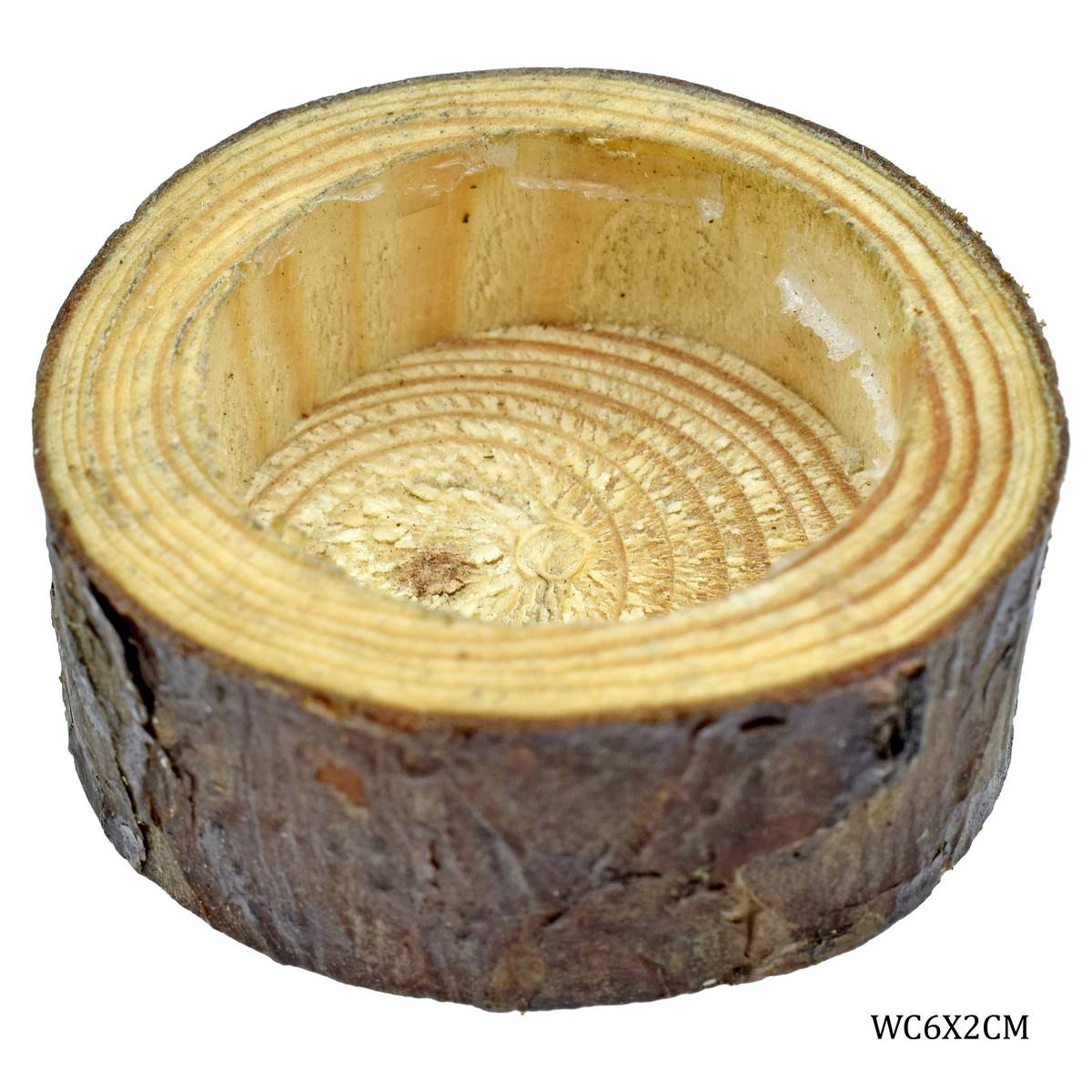 Wooden Candle 6X2.5Cm Wc6X2Cm