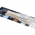 Gesso Paint Brush 3Pics Set Hog Hair 35 50 65 Mm Bs-8033