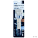 Gesso Paint Brush 3Pics Set Hog Hair 35 50 65 Mm Bs-8033