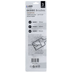 Gesso Paint Brush 3Pics Set Hog Hair 35 50 65 Mm Bs-8033