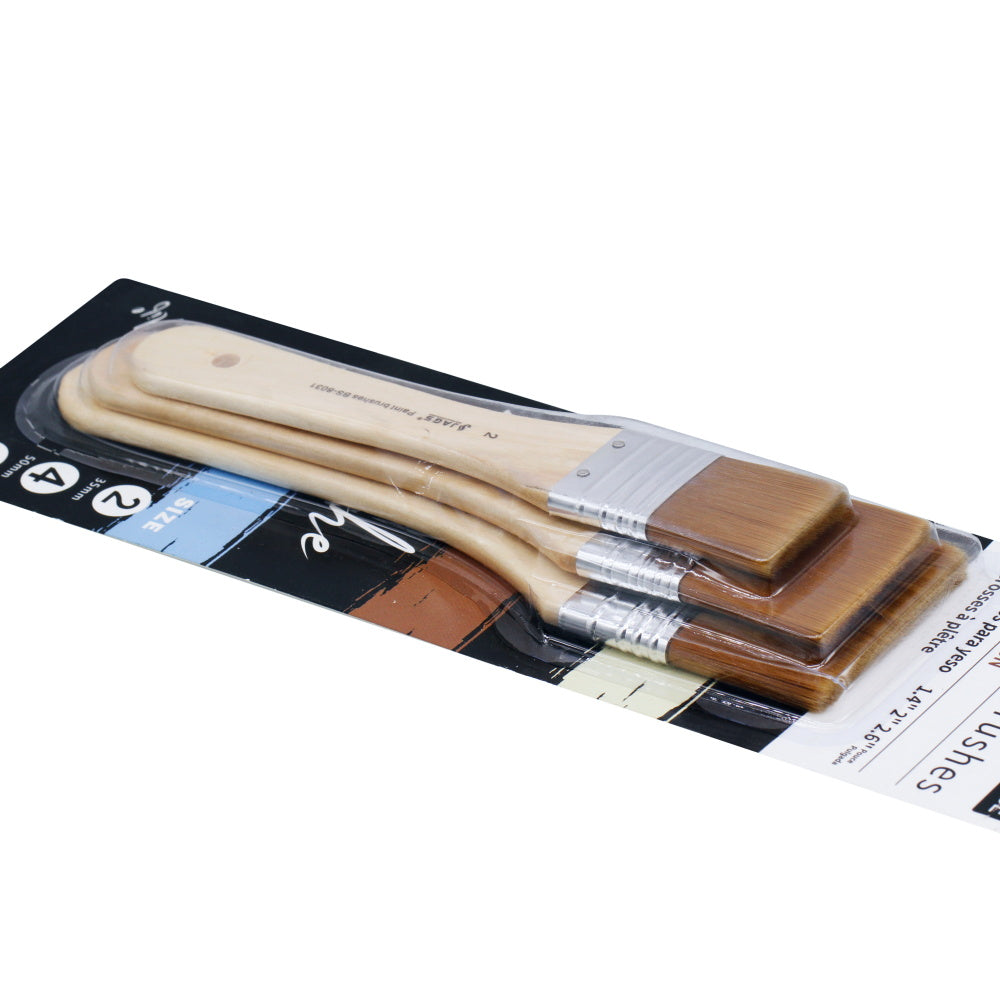 Gesso Paint Brush 3Picsset Synth Hair Dar 35 50 65Mm Bs-8031