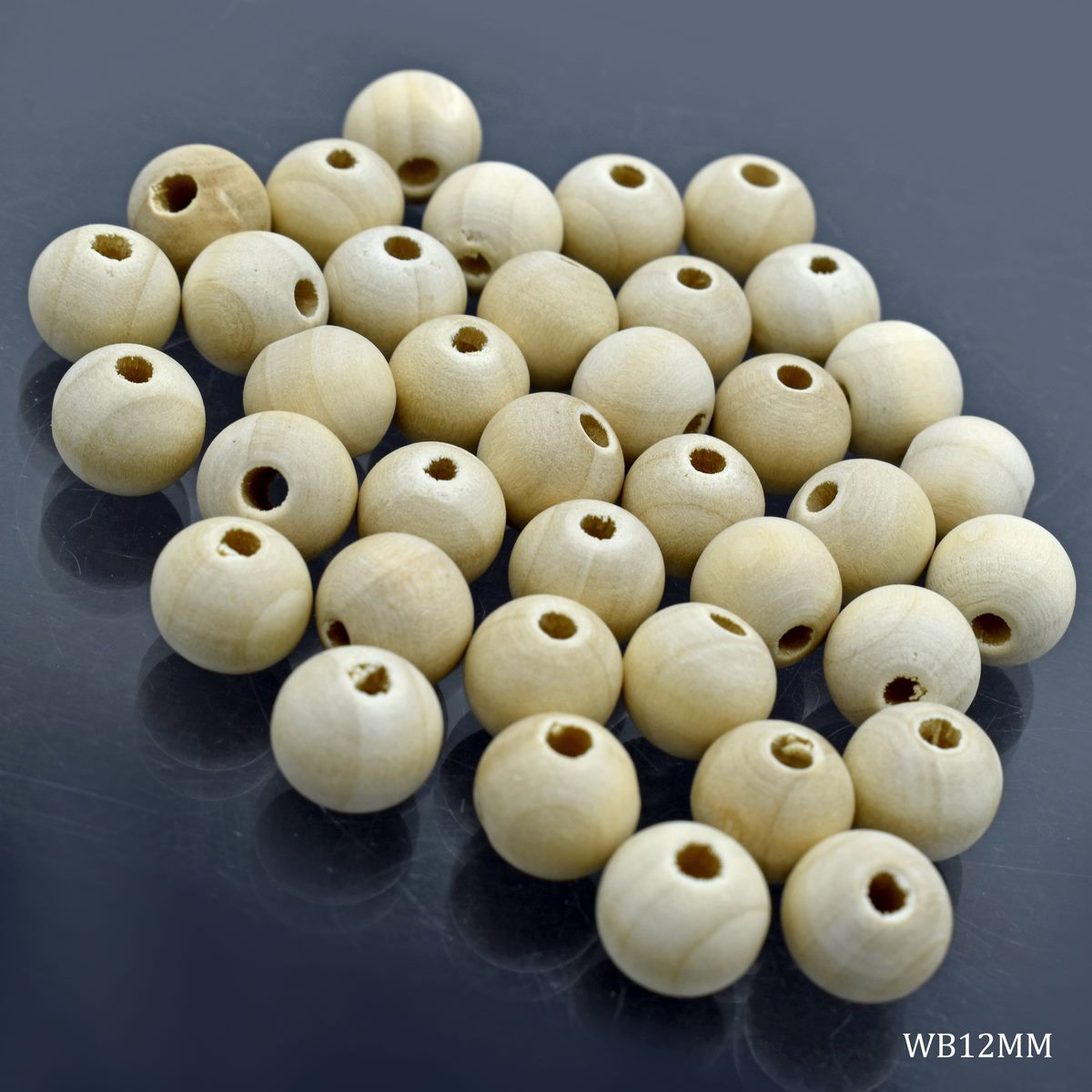 Jags Wooden Beads 12Mm 20Gm Wb12Mm