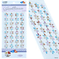 Jags Gem Stones Sticker Flower Multicolour Zw-Dd