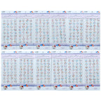 Jags Gem Stones Sticker Flower Multicolour Zw-Dd