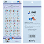 Jags Gem Stones Sticker Flower Multicolour Zw-Dd