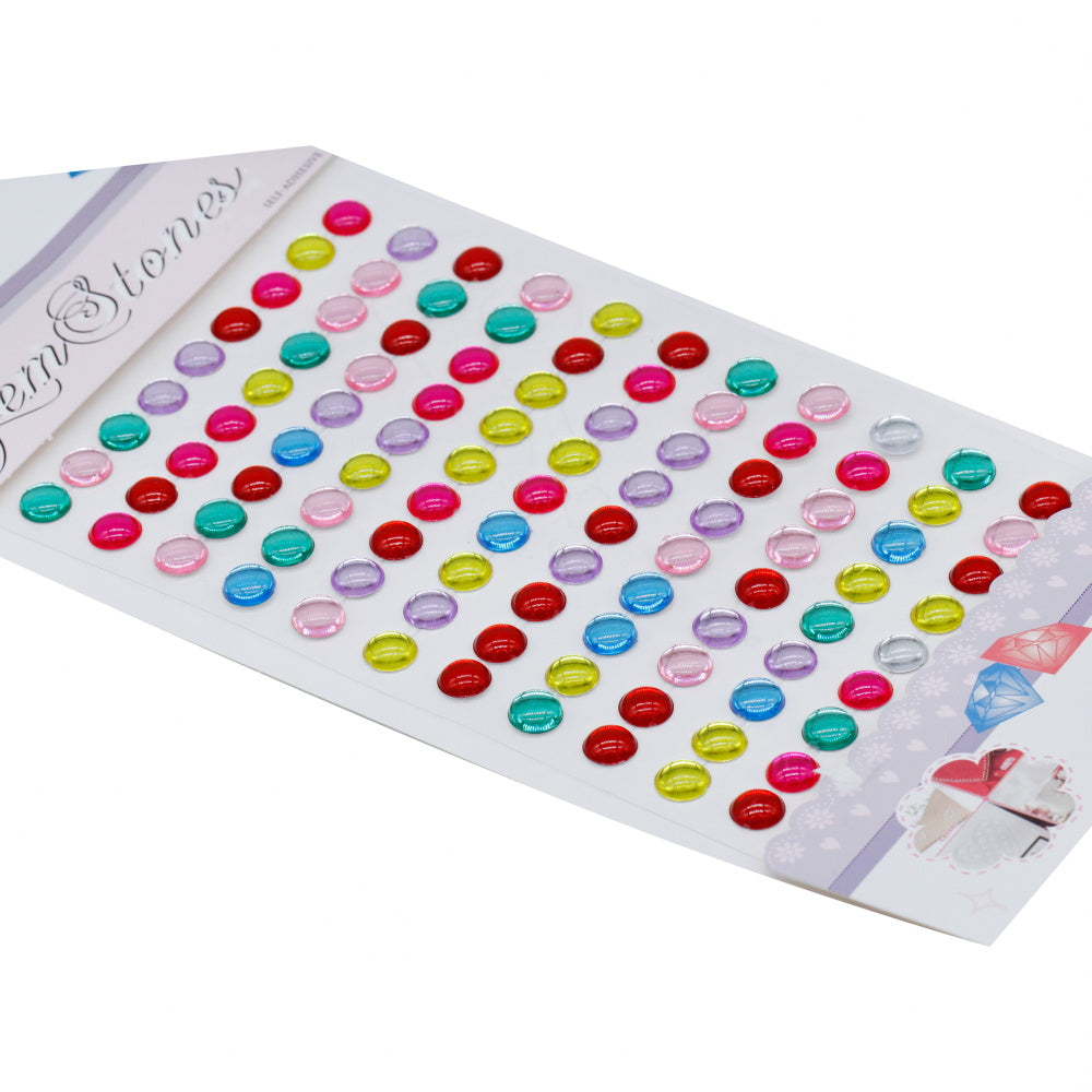 Jags Gem Stones Sticker Round Multicolour Cxm-015-A