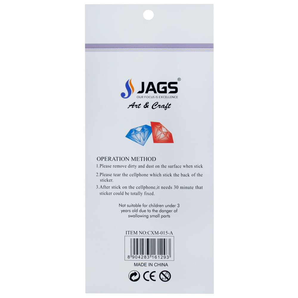 Jags Gem Stones Sticker Round Multicolour Cxm-015-A
