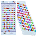 Jags Gem Stones Sticker Round Multicolour Ksq-Z-10