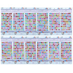 Jags Gem Stones Sticker Round Multicolour Ksq-Z-10